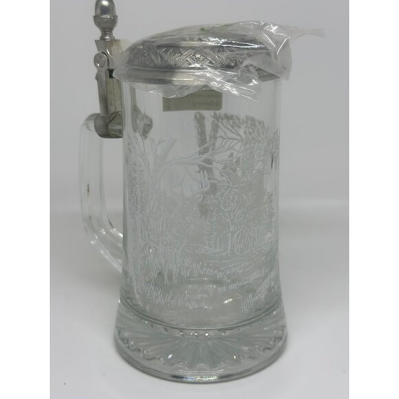 NWT Domex Beer Stein with Pewter Lid – Deer Scene Design – 7" Tall – Collectible - Picture 5 of 9